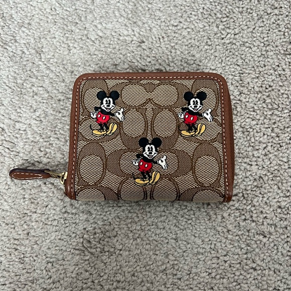 Coach Handbags - Disney x Coach Mickey Mouse Brown Wallet